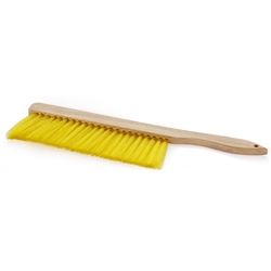 Little Giant Beekeeping Brush, 14 inches long, with soft bristles designed to gently remove bees from frames during hive inspections and honey extraction without harming the bees.
