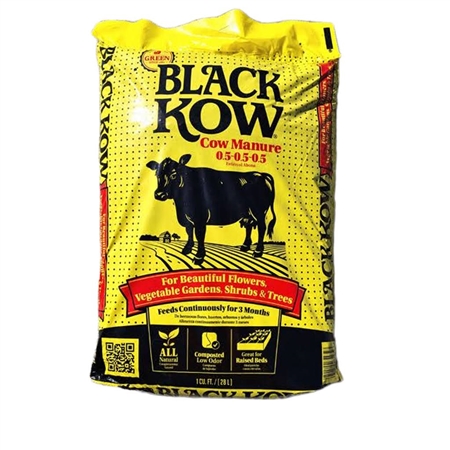 Black Kow composted cow manure 1 cu ft bag at Spartanburg SC garden center