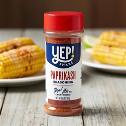 Yep! Shake Paprikash Seasoning bottle with paprika and Parmesan blend