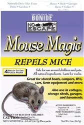 Bonide Mouse Magic Ready-to-Use Scent Packs packaging showing 4 scent pouches