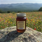 A jar of Blue Ridge Mountain raw honey