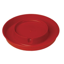 1-Gallon Plastic Screw-On Poultry Waterer Base #750 in red polystyrene