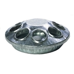 Little Giant galvanized round 8 hole chick feeder 9808 with removable cover for baby chicks