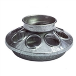 Little Giant Galvanized Round Feeder Mason Jar 9810 for baby chicks with removable cover and rounded edges