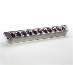 Little Giant Galvanized Slide Top Feeder 12 inch 9814 poultry feeder with individual feeding holes and removable top