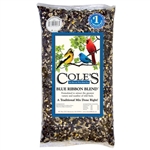 Coleâ€™s Blue Ribbon Blend bird seed bag with sunflower seeds, millet, and cracked corn