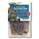 Realistic 6-foot inflatable Natural Enemy Scarecrow Snake deterrent, effective against birds, used in gardens, on decks, window ledges, barns, boathouses, and docks.