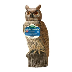 Dalen Natural Enemy Scarecrow Rotating-Head Owl