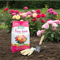 Rose-tone 4-3-2 all natural rose food with Bio-tone microbes for healthy, blooming roses
