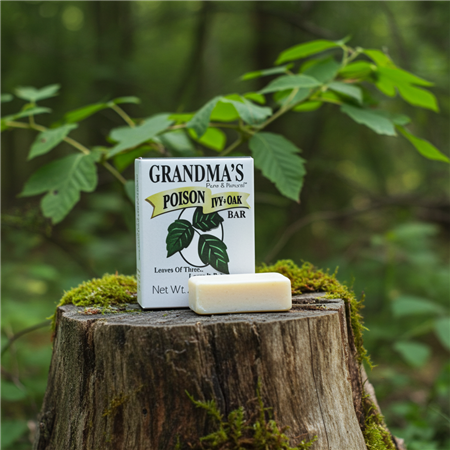 Grandma's Poison Ivy & Oak Soap 2oz bar for poison ivy, oak, and rash relief