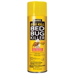 Harris Aerosol Egg Kill spray can â€“ EPA-approved bed bug killer for clothing and luggage.