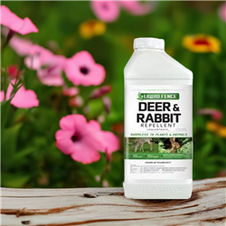Liquid Fence Deer & Rabbit Repellent Concentrate 40 Oz. - Effective, All-Natural Garden Protection, Available Online at Piedmont Farm and Garden Spartanburg SC