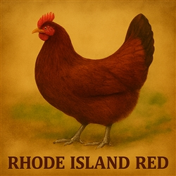 Rhode Island Red chickens brown egg layers mahogany red Spartanburg SC