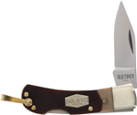 Old Timer 1OT small lock back folding pocket knife sawcut handle