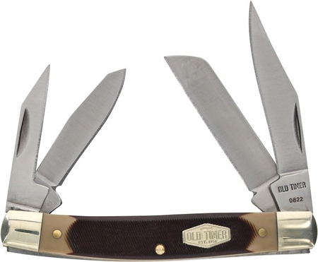 Old Timer 44OT Workmate folding pocket knife sawcut Delrin handle