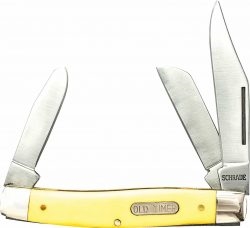 Old Timer 8OTY Senior folding pocket knife yellow handle