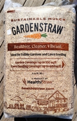 Bag of GardenStraw Premium Mulch 3 CUFT all-natural straw mulch