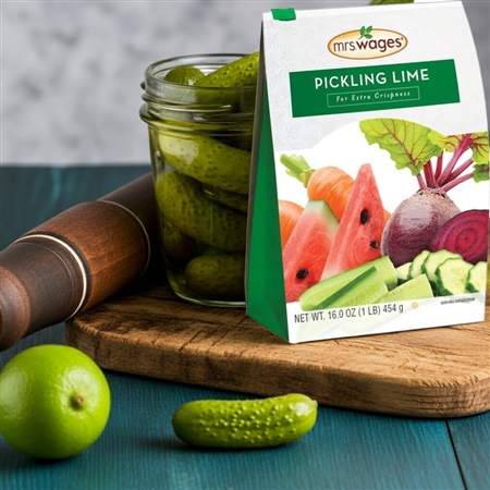 Mrs. Wages Pickling Lime 1 lb bag for home canning pickles