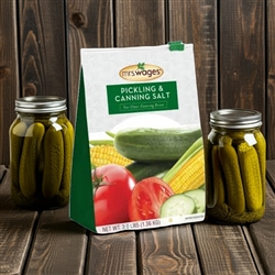 Mrs. Wages Pickling and Canning Salt 48 oz bag for clear brine