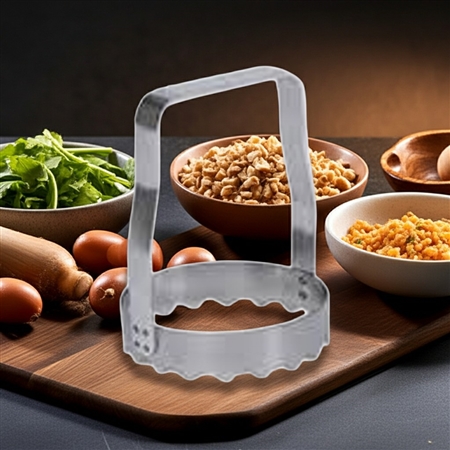 Kwik Kut Food Chopper with stainless steel tooth-edge blade chopping vegetables