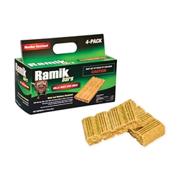 Box of Ramik Bars 4 x 16 oz weather-proof rodent bait bars