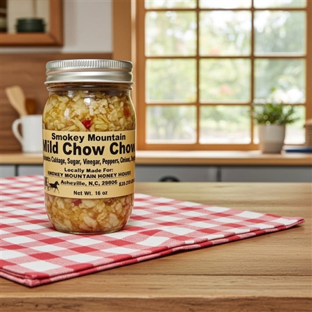 Smokey Mountain Honey House Mild Chow Chow 16 oz jar â€“ Southern relish