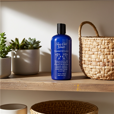 Two Old Goats essential lotion 4 oz with goatâ€™s milk and essential oils