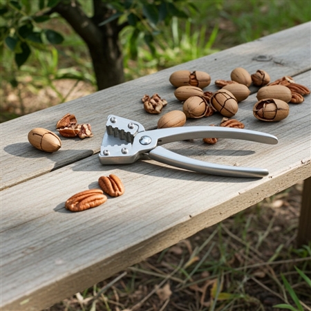 Duke Pecan Nut Sheller 0125 with aluminum handles and shell deflector