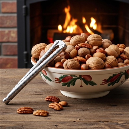 Norpro nutcracker with four metal picks for cracking nuts and shellfish