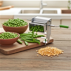 Pea Sheller Jr. â€“ Efficient pea and bean sheller for home use, compatible with 100-watt mixers, lightweight, and durable construction